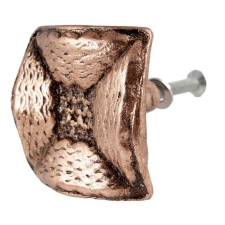 Square Conchos Antique Copper Aluminium Cabinet Knob